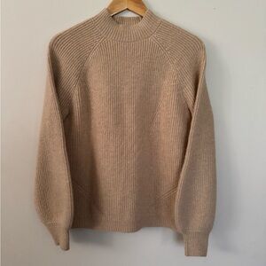 Antonio Melani • tan chunky knit sweater (S)